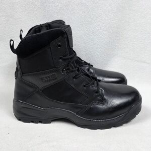 5.11 Tactical ATAC 2.0 6" Boots Men's Size 15 Black Side Zip Military Police EMT